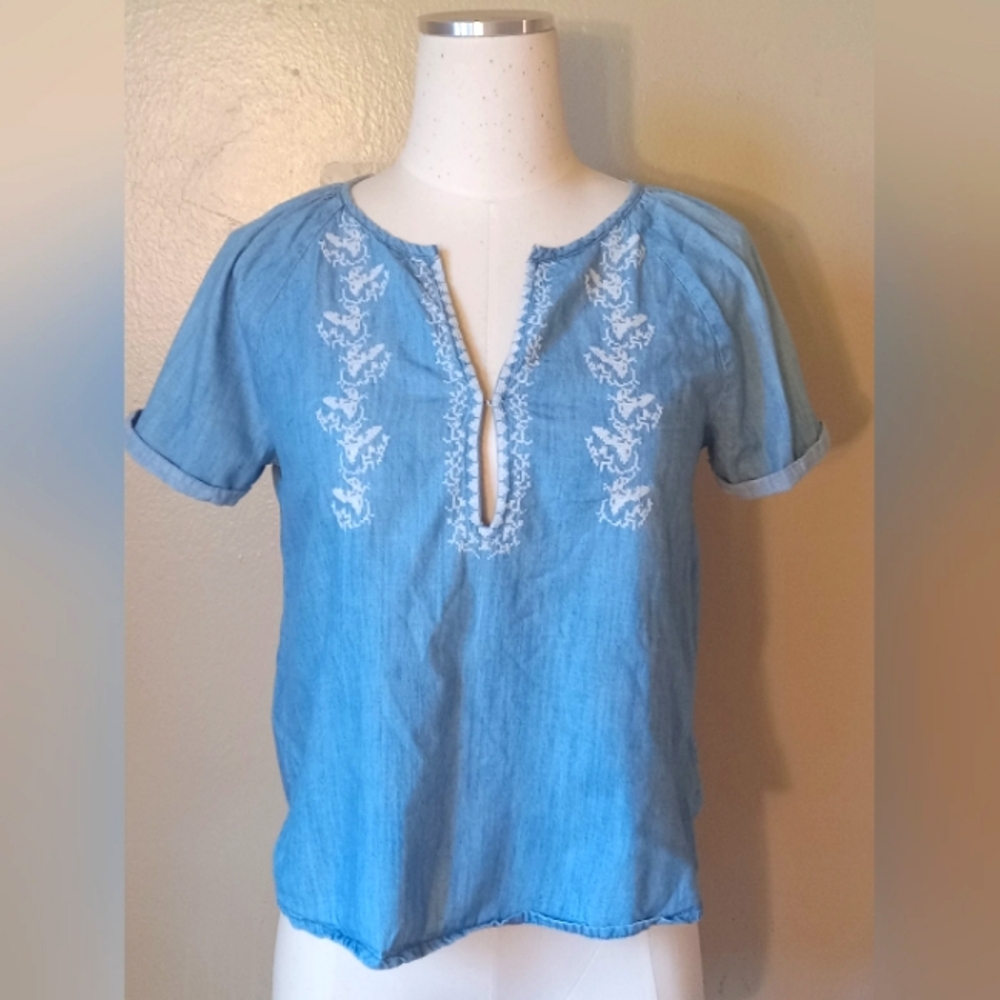 #72 Denim Forever21 Top !